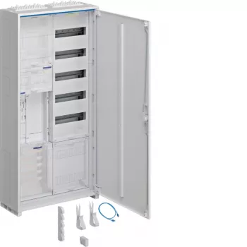 Hager ZB32ET215W1 dulap de contor complet 1 loc contor BKE-I APZ 1100mm 2 câmpuri aparent IP31 RAL 9010