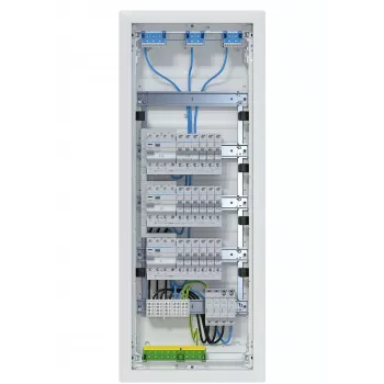 Tablou de distribuție îngropat Hager Volta VU60BV1 5x12PLE 3x circuite RCD 60 module IP31 alb