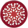 Suport de masă rotund Staub 23 cm roșu cireș