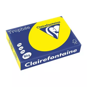 Clairefontaine Trophee Intensiv hârtie pentru copiere A4 80g 500 coli galben canar