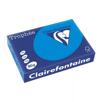 Clairefontaine Trophee Intensiv hârtie pentru copiere A4 80g 500 coli albastru caraibian