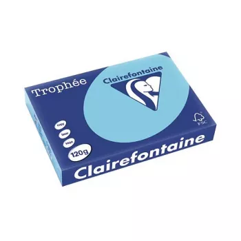 Clairefontaine Trophee Pastel hârtie de copiat A4 120 g 250 coli albastru certificat FSC