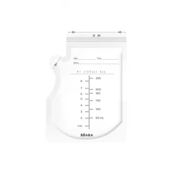 Beaba pungi de depozitare pentru alimente, pachet de 50, 250 ml, transparent 911738