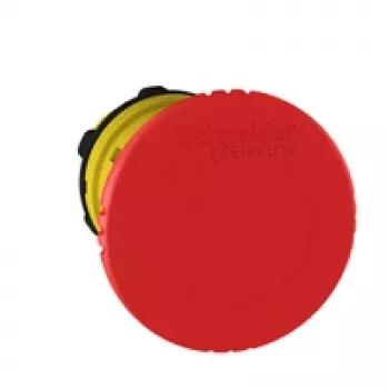 Buton de urgență Schneider Electric ZB5AS844, cap ciupercă 40 mm, roșu, plastic, IP69K