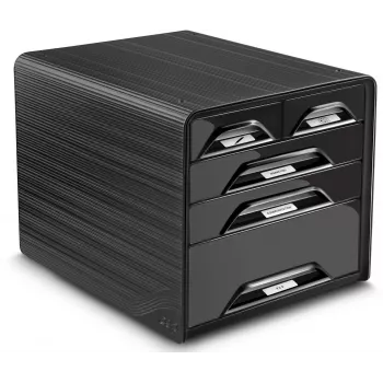 CEP Office Solution Cutie cu sertare de birou Smoove DIN A4 negru 5 sertare