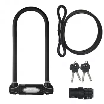 Antifurt tip U Master Lock din oțel 13 mm cu suport 8285EURDPRO