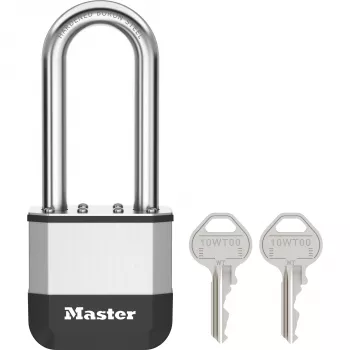 Lacăt Master Lock Elite 52 mm din oțel laminat cu etrier 64 mm, cilindru cu 5 pini