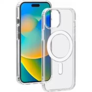 Husă hibridă cu MagSafe Bigben Interactive pentru Apple iPhone 15, transparentă