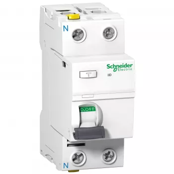 Schneider Electric A9Z21240 Acti9 iID Întrerupător diferențial (RCCB) 2P 40A 30mA Tip A 220-240V AC IP20 Alb