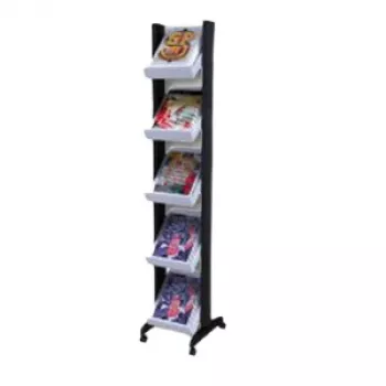 Suport de prezentare PAPERFLOW Corner 259N.01 gri/negru 5 compartimente