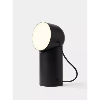 Lampă LED portabilă Lexon Orbe neagră LH88N