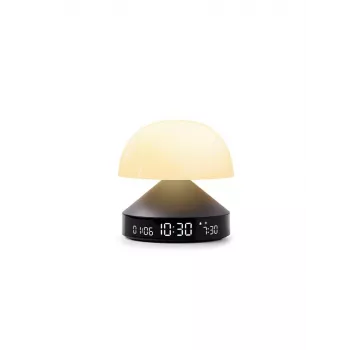 Lexon Mina Sunrise Alarm Clock with Lamp, Gun Metal / Dark Grey, LR153MX