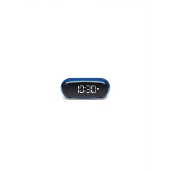 LEXON Minut Mini Digital Alarm Clock Dark Blue LR154BF