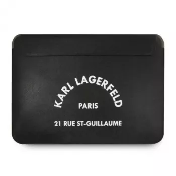 Husă pentru laptop Karl Lagerfeld KLCS133RSGSFBK 13 inch neagră Saffiano RSG