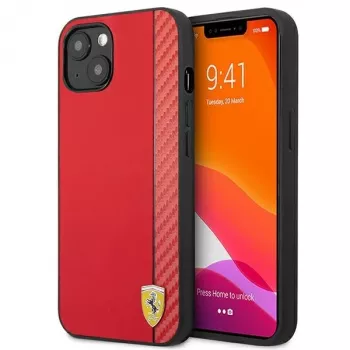 Husă rigidă Ferrari On Track Carbon Stripe pentru Apple iPhone 13 mini 5,4