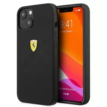 Husă rigidă din silicon Ferrari FESSIHCP13SBK pentru iPhone 13 mini 5,4