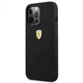Ferrari FESSIHCP13LBK husă rigidă din silicon pentru iPhone 13 Pro / 13, negru