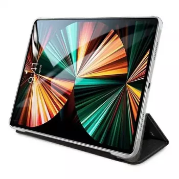 Husă tip book cover Karl Lagerfeld KLFC12OKMK pentru iPad Pro 12,9 inch (2021/2022), neagră Saffiano Karl Iconic