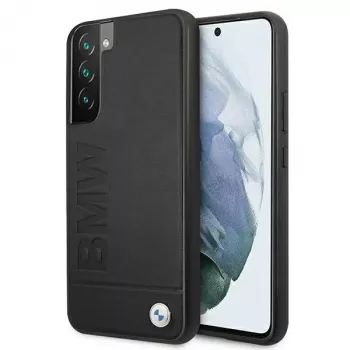 BMW husă rigidă pentru Samsung Galaxy S22+ neagră Signature Logo Imprint