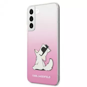 Karl Lagerfeld KLHCS22MCFNRCPI husă rigidă pentru Samsung Galaxy S22+ / S906 - roz Choupette Eat