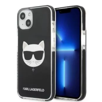 Karl Lagerfeld KLHCP13STPECK iPhone 13 mini 5,4 husă rigidă neagră Choupette Head