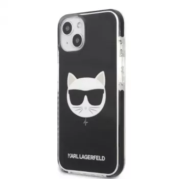 Karl Lagerfeld KLHCP13STPECK iPhone 13 mini 5,4 husă rigidă neagră Choupette Head