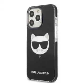 Karl Lagerfeld KLHCP13LTPECK iPhone 13 Pro / 13 6,1 husă rigidă neagră Choupette Head