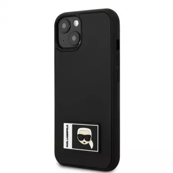 Karl Lagerfeld KLHCP13S3DKPK carcasă rigidă Ikonik Patch pentru iPhone 13 mini, negru