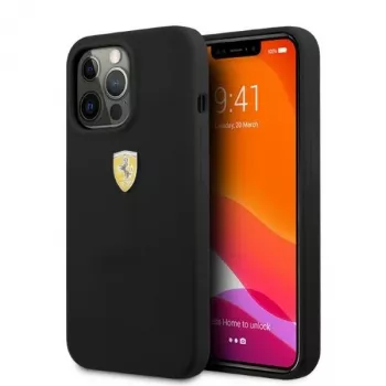 Husă rigidă din silicon MagSafe Ferrari FESSIHMP13XBK pentru iPhone 13 Pro Max 6,7