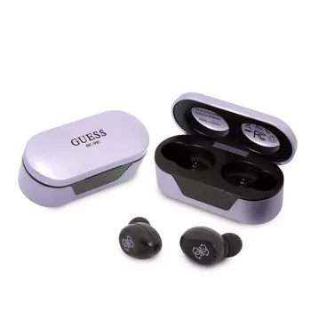 Căști true wireless stereo Guess GUTWST31EU Bluetooth 5.3 cu carcasă de încărcare mov