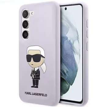 Husă din silicon Ikonik Karl Lagerfeld pentru Samsung Galaxy S23+ (SM-S916) - mov
