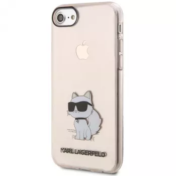 Husă rigidă Ikonik Choupette Karl Lagerfeld KLHCI8HNCHTCP pentru iPhone 7/8/SE 2020/SE 2022, roz