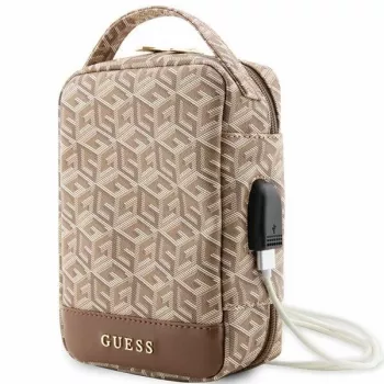 Geantă organizator Guess GUHBHGCFSEW maro GCube Stripe