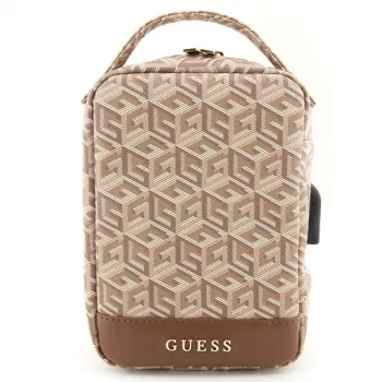 Geantă organizator Guess GUHBHGCFSEW maro GCube Stripe