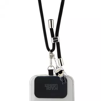 Karl Lagerfeld CBDY Cord Șnur universal pentru telefon (Negru)