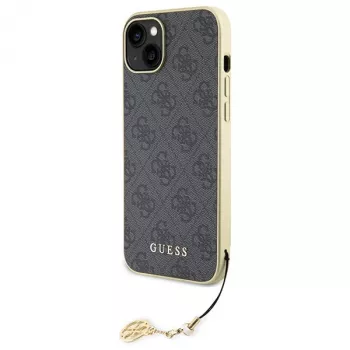 Husă rigidă Guess GUHCP15MGF4GGR pentru iPhone 15 Plus/14 Plus 6,7 inch gri 4G Charms Collection