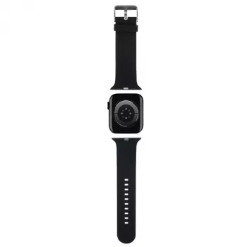Curea Apple Watch Karl Lagerfeld 3D Rubber Karl & Choupette Heads NFT 38/40/41mm, neagră