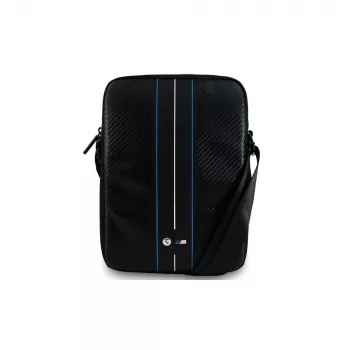 Geantă laptop BMW BMTB10COMSCAKL 10 inch Black/Carbon Blue Stripes