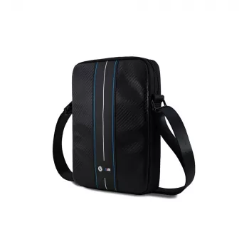 Geantă laptop BMW BMTB10COMSCAKL 10 inch Black/Carbon Blue Stripes