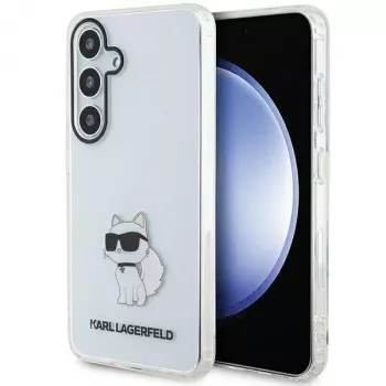 Karl Lagerfeld KLHCS24SHNCHTCT S24 S921 husă rigidă transparentă IML Choupette pentru Samsung Galaxy S24