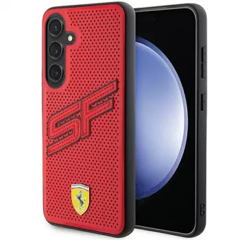 Ferrari FEHCS24SPINR S24 S921 husă rigidă roșie Big SF Perforated pentru Samsung Galaxy S24