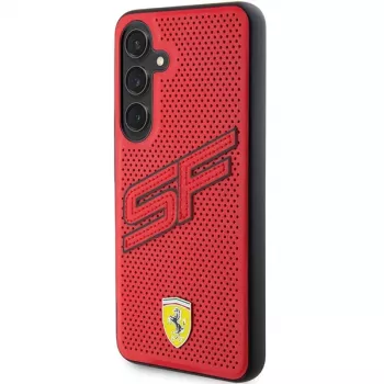 Ferrari FEHCS24SPINR S24 S921 husă rigidă roșie Big SF Perforated pentru Samsung Galaxy S24
