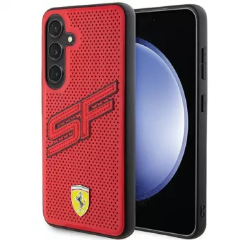 Ferrari FEHCS24MPINR S24+ S926 husă rigidă roșie Big SF Perforated pentru Samsung Galaxy S24+