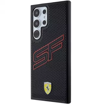 Ferrari FEHCS24LPINK S24 Ultra S928 husă rigidă neagră Big SF Perforated