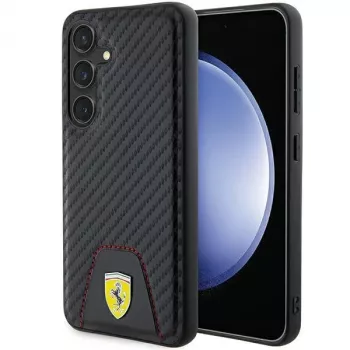 Ferrari FEHCS24SN3PUK S24 S921 husă rigidă neagră Carbon Stitched Bottom