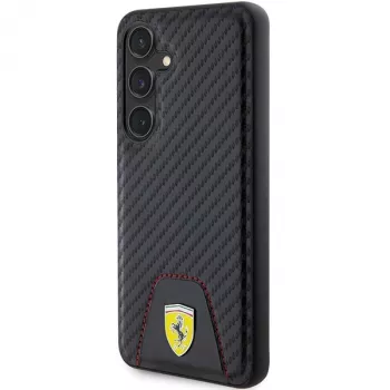 Ferrari FEHCS24SN3PUK S24 S921 husă rigidă neagră Carbon Stitched Bottom