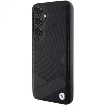 BMW BMHCS24S23RCGPK S24 S921 husă rigidă Signature din piele cu model Crossing Lines negru