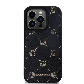 Husă de protecție Karl Lagerfeld pentru iPhone 15 Pro Max 6,7 inch Black MagSafe Karl Head