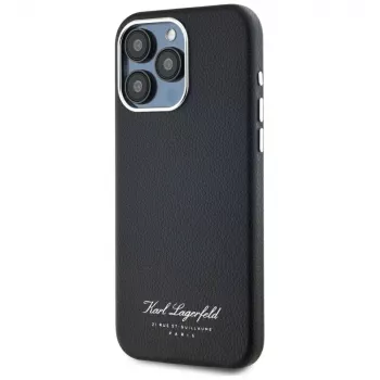 Husă Karl Lagerfeld Hotel RSG pentru Apple iPhone 15 Pro, neagră