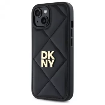 DKNY DKHCP14SPQDSLK husă spate Quilted Stack Logo pentru Apple iPhone 14 6,1